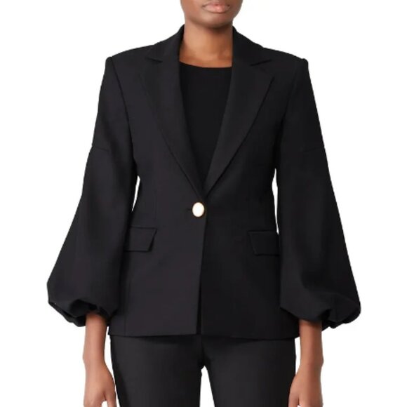 Osman London Eugenie Tuxedo Jacket in black size 6 - Picture 1 of 9